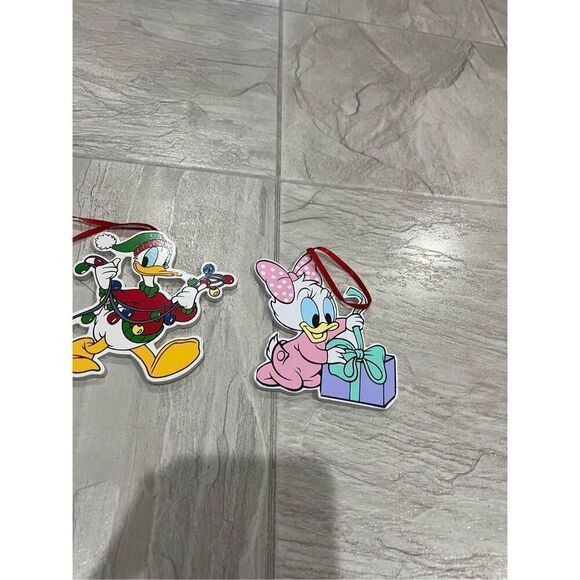 Disney Donald Duck And Baby Daisy Dock Christmas Ornaments - Picture 3 of 4